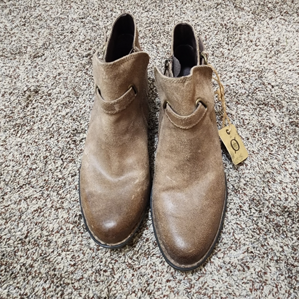 Born Women's Tan Chukka Style Booties